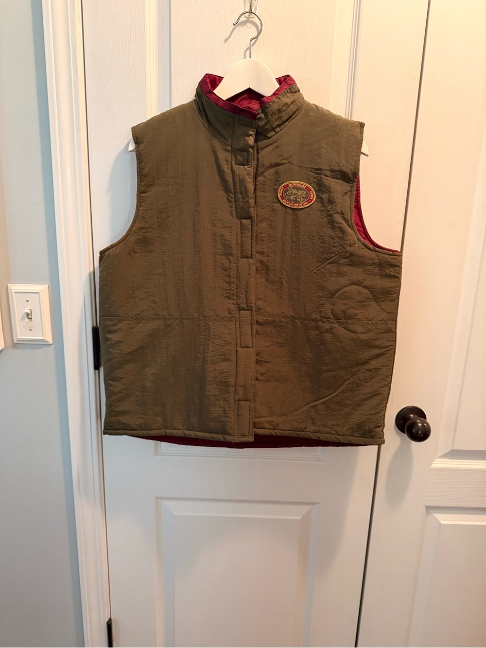 Vintage Disney Winnie the Pooh reversible puffer vest Sz XL